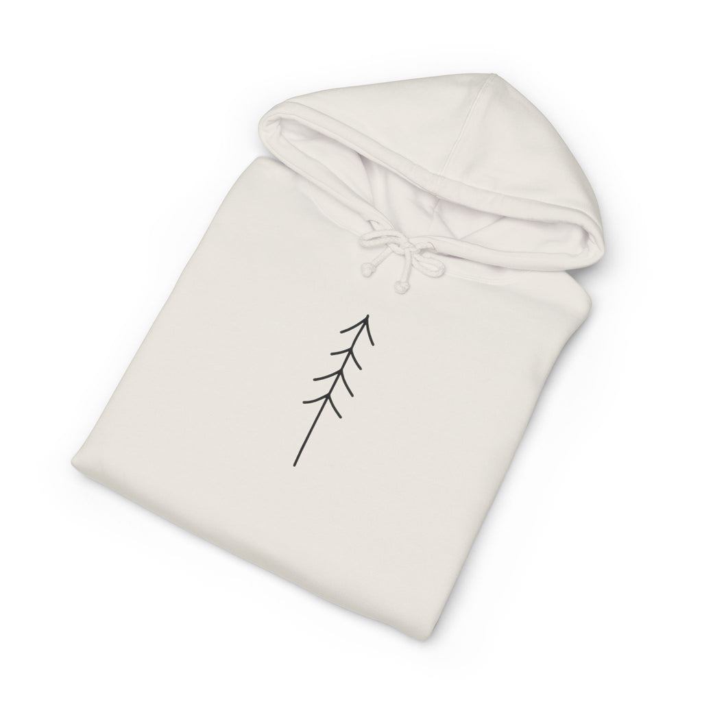 Minimal Arrow Hoodie — Simple Nature-Inspired Pullover