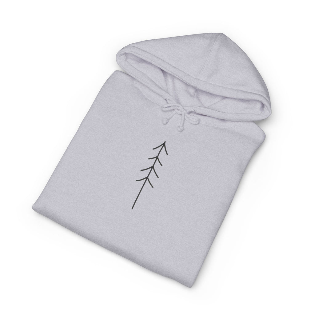 Minimal Arrow Hoodie — Simple Nature-Inspired Pullover
