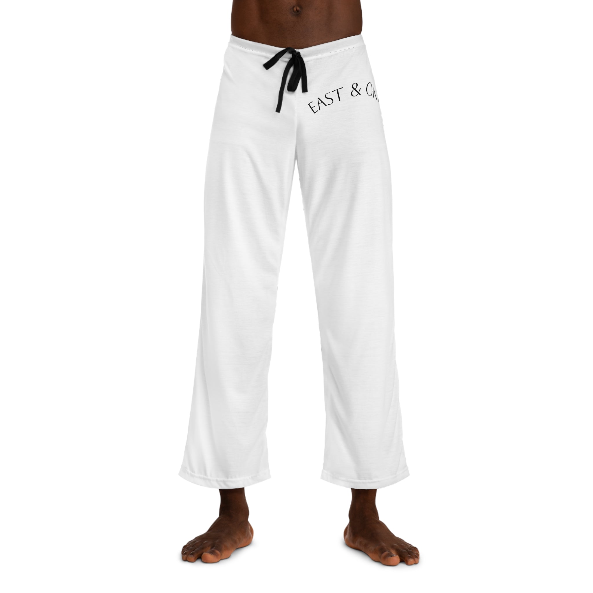 East & Oak Men's Pajama Pants — Minimal Monogram Lounge Pants