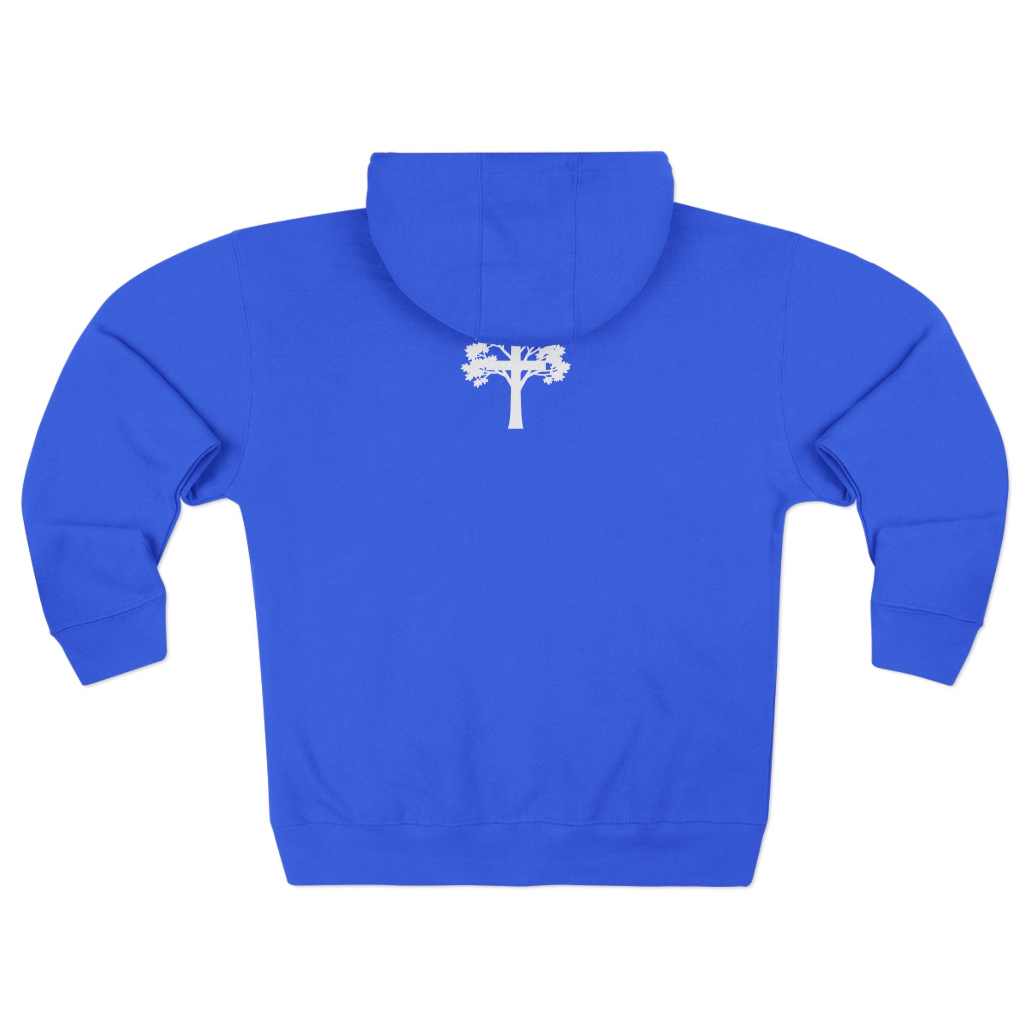 Zip Hoodie — Minimal Back Script Comfort Zip-Up