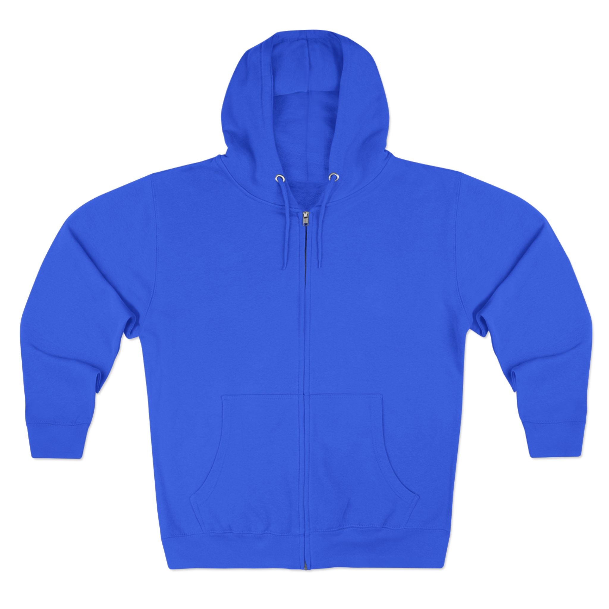 Zip Hoodie — Minimal Back Script Comfort Zip-Up
