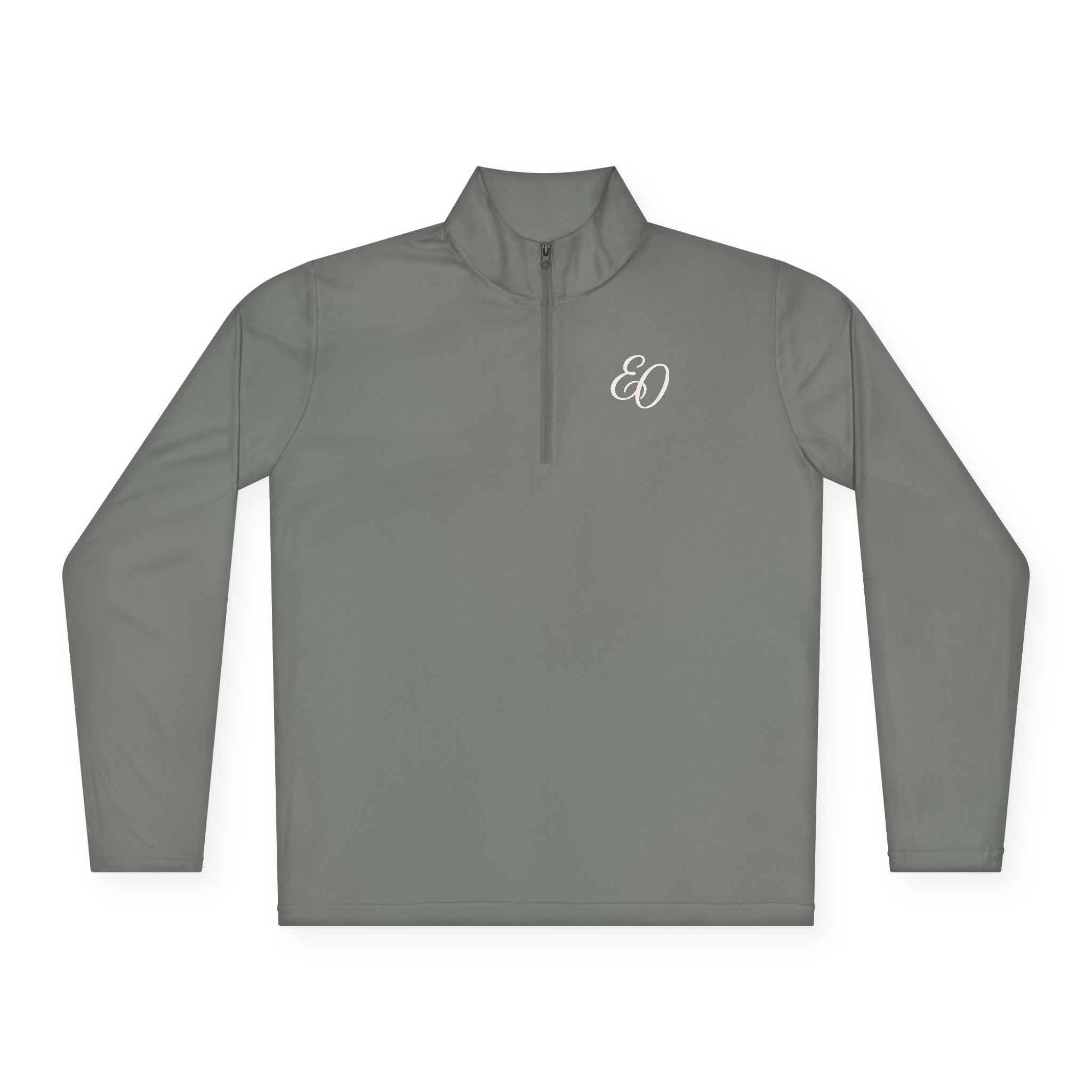 Quarter-Zip Pullover — Small Tree Chest Logo & “Stay Rooted.” Back Script