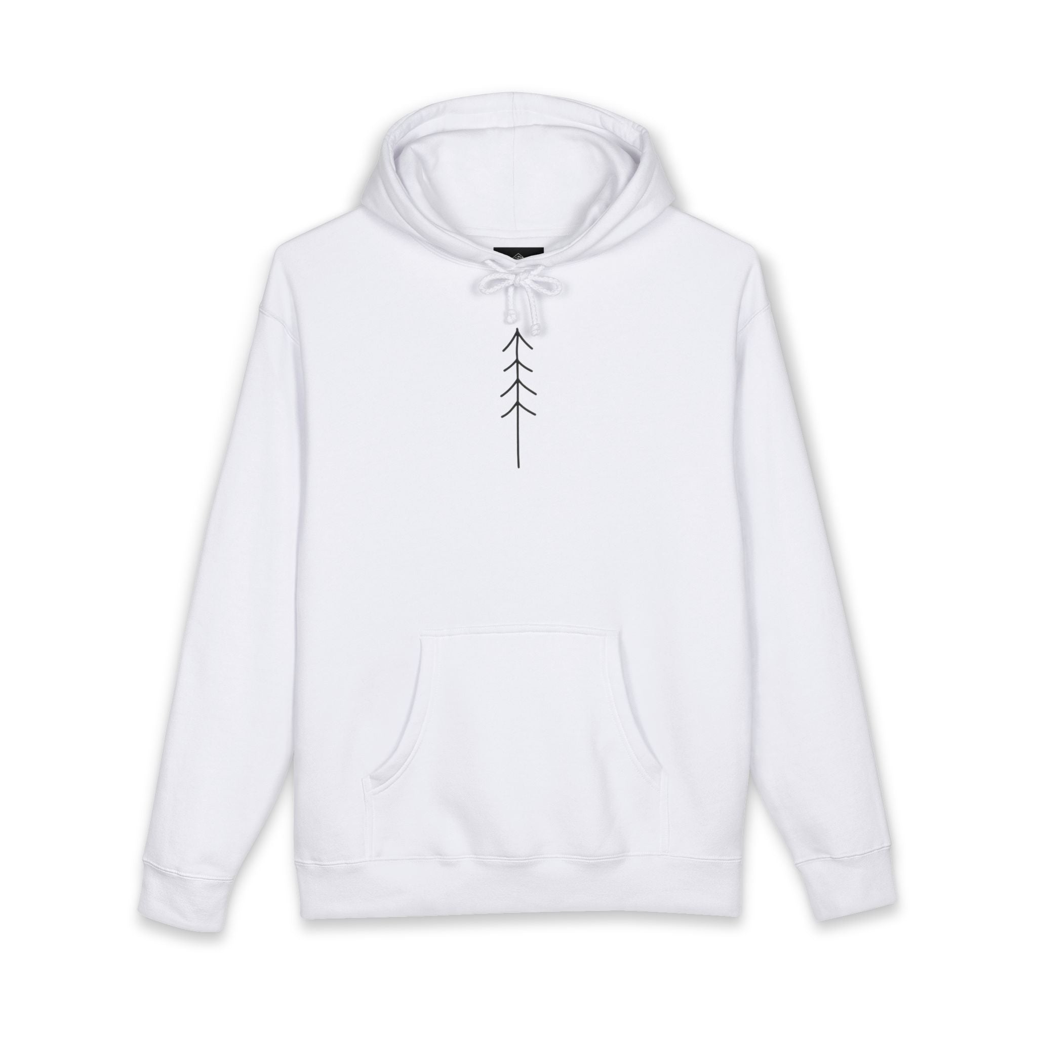 Minimal Arrow Hoodie — Simple Nature-Inspired Pullover