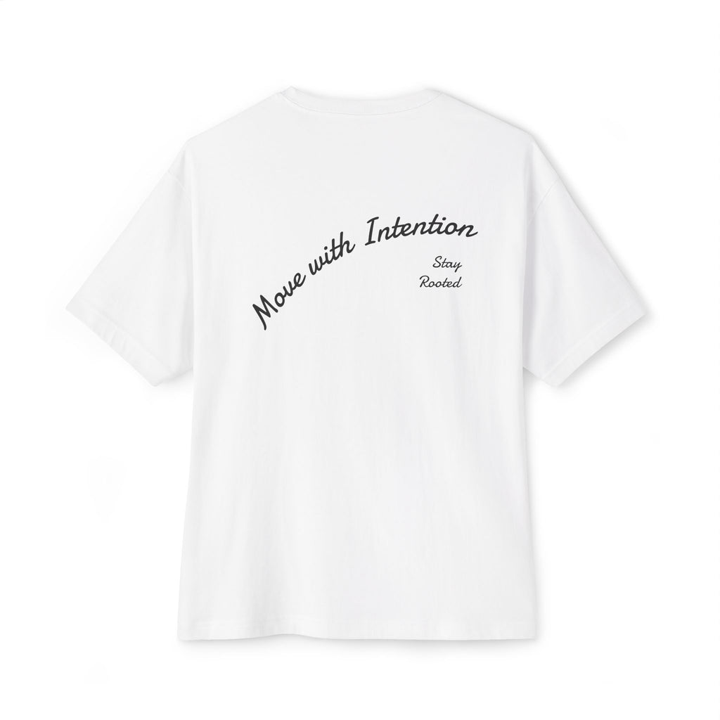 East and Oak Logo Boxy Tee — Minimalist Oversized Graphic T-Shirt