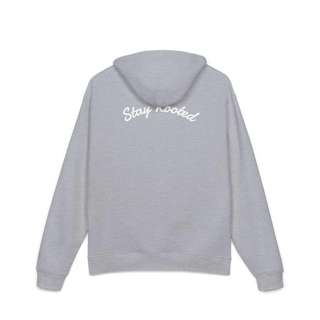 Stay Rooted Hoodie — Minimal Tree Graphic Relaxed Pullover