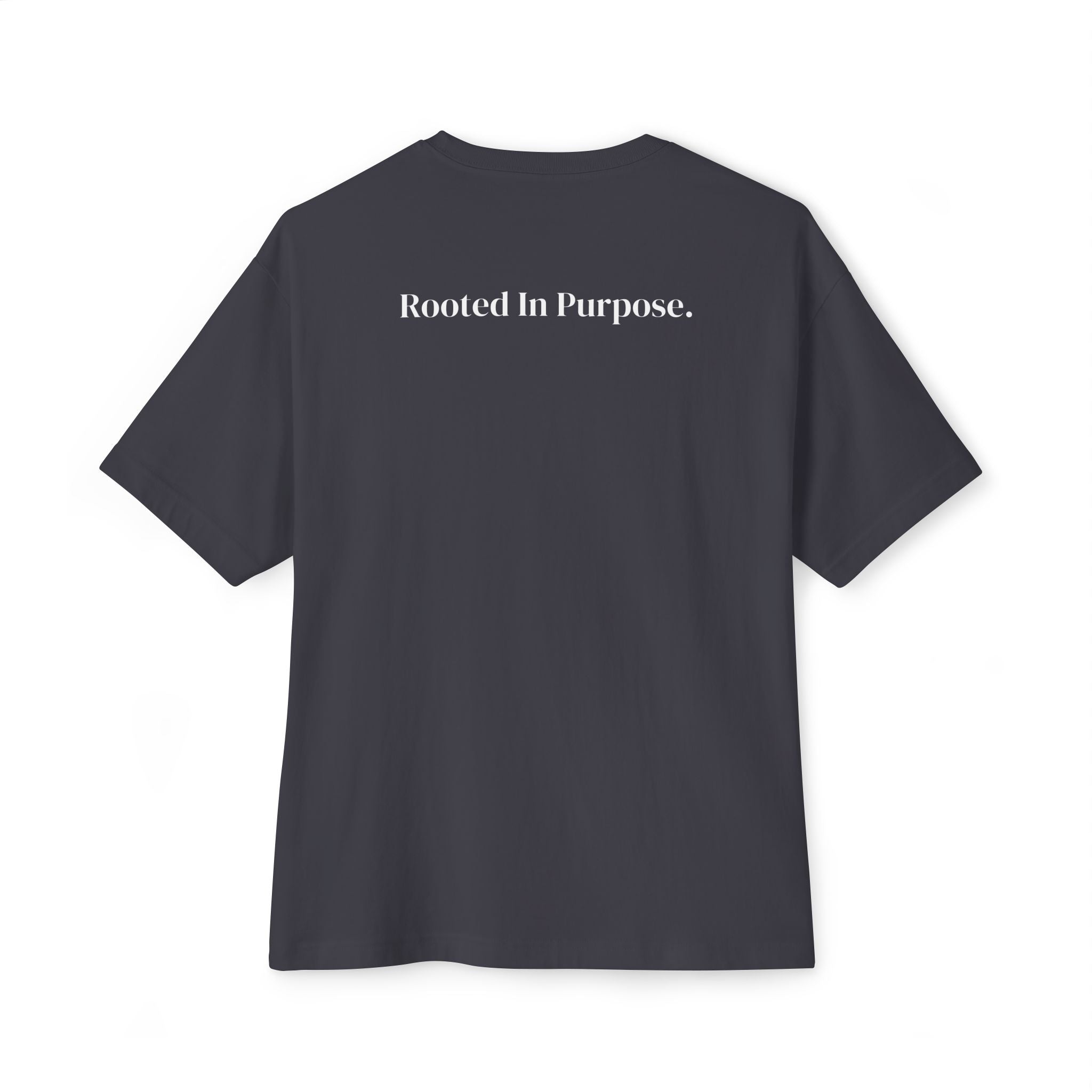 East and Oak Logo Boxy Tee — Minimalist Oversized Graphic T-Shirt
