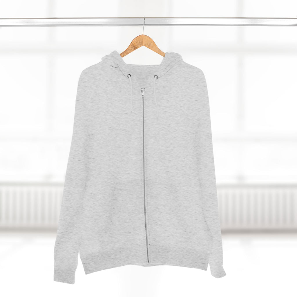 Zip Hoodie — Minimal Back Script Comfort Zip-Up