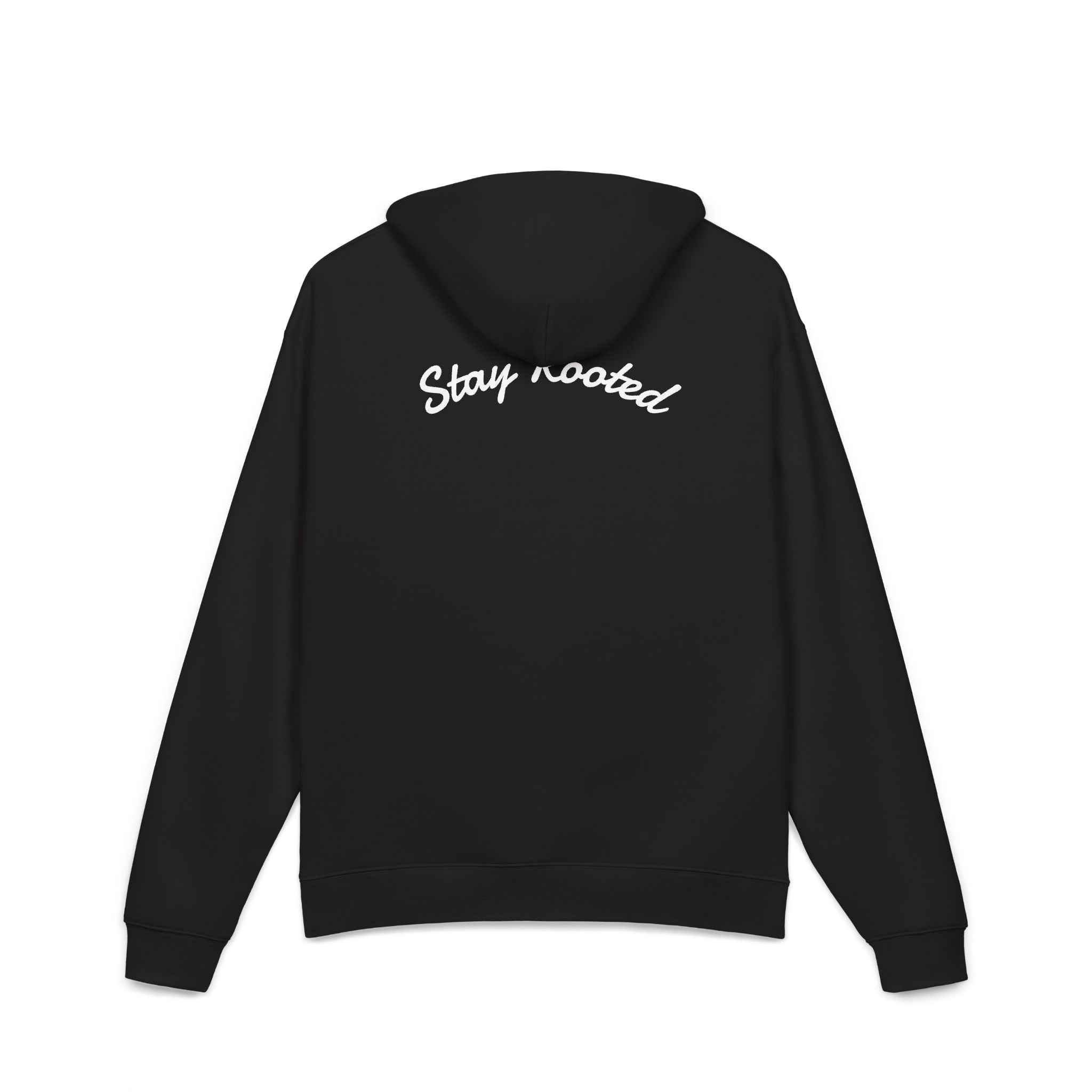 Stay Rooted Hoodie — Minimal Tree Graphic Relaxed Pullover