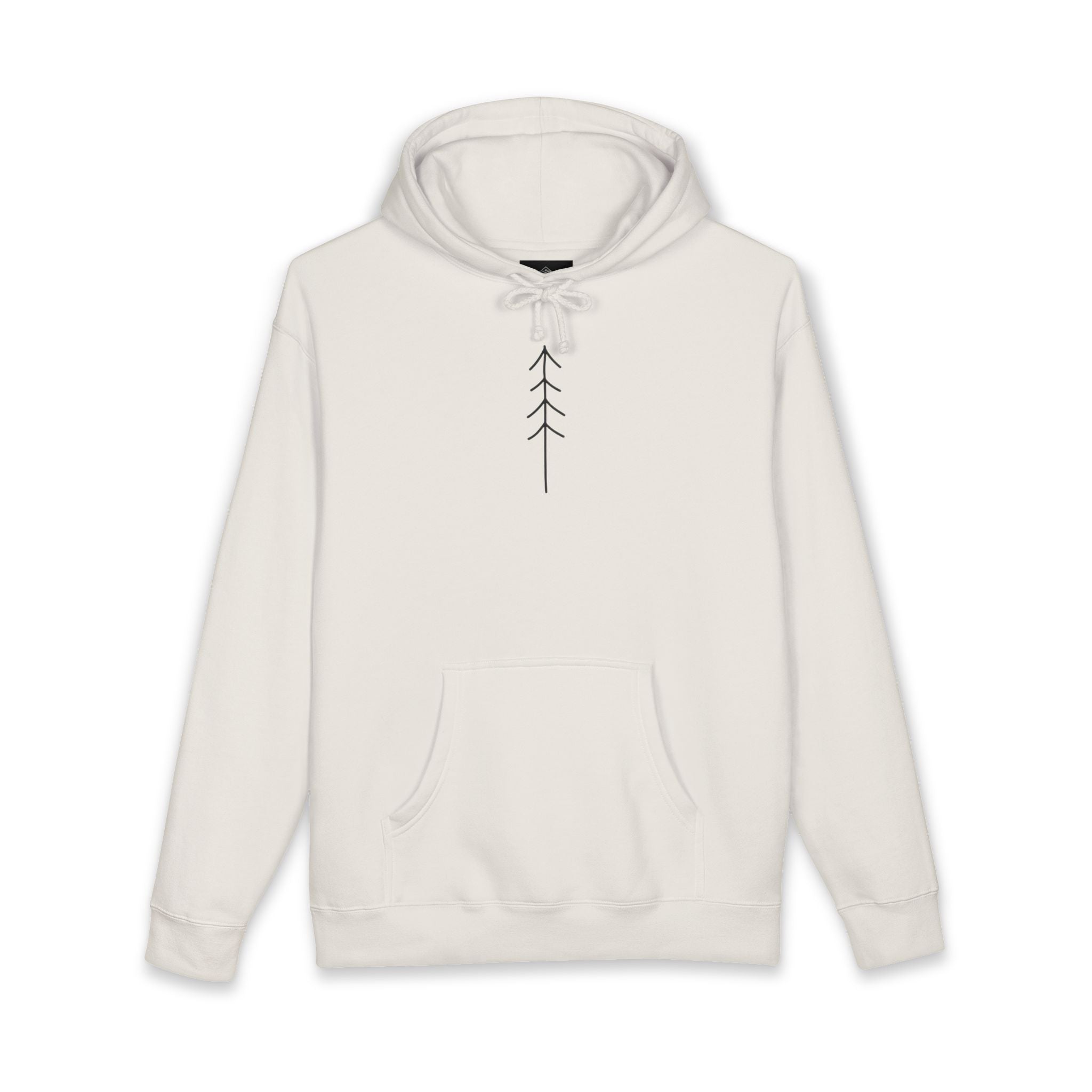 Minimal Arrow Hoodie — Simple Nature-Inspired Pullover