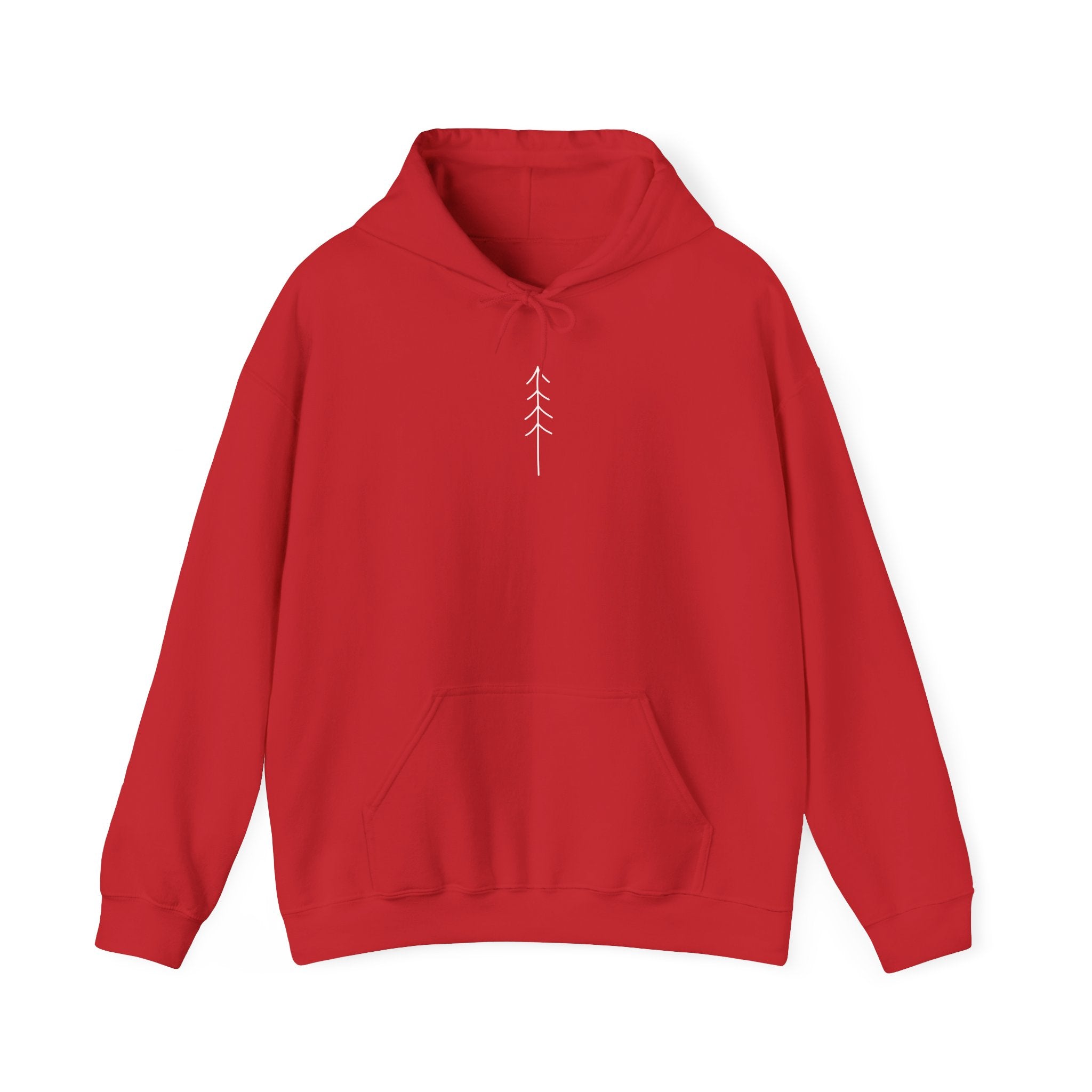 Stay Rooted Tree Hoodie — "Move with Intention" Minimal Logo Hooded Sweatshirt