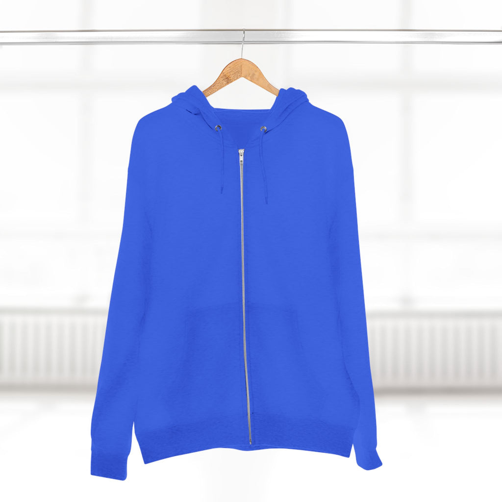 Zip Hoodie — Minimal Back Script Comfort Zip-Up