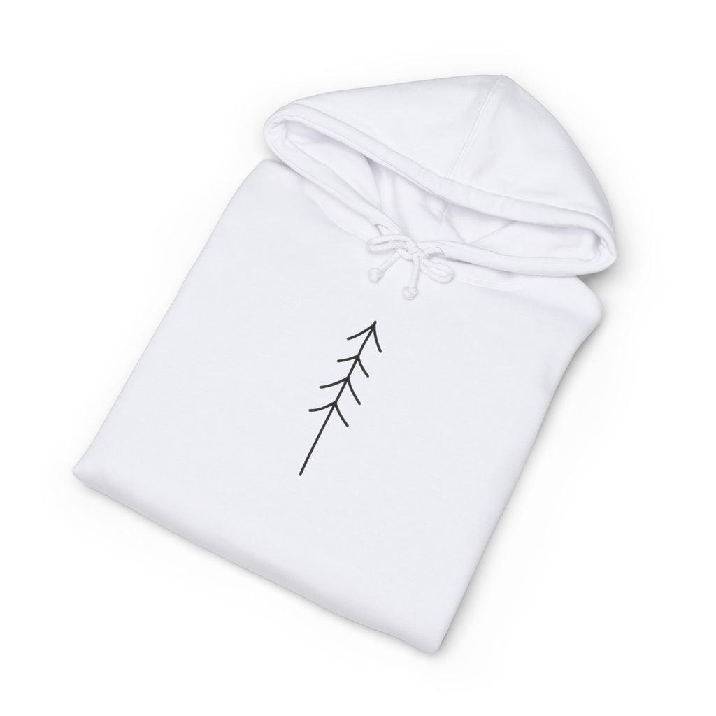 Minimal Arrow Hoodie — Simple Nature-Inspired Pullover