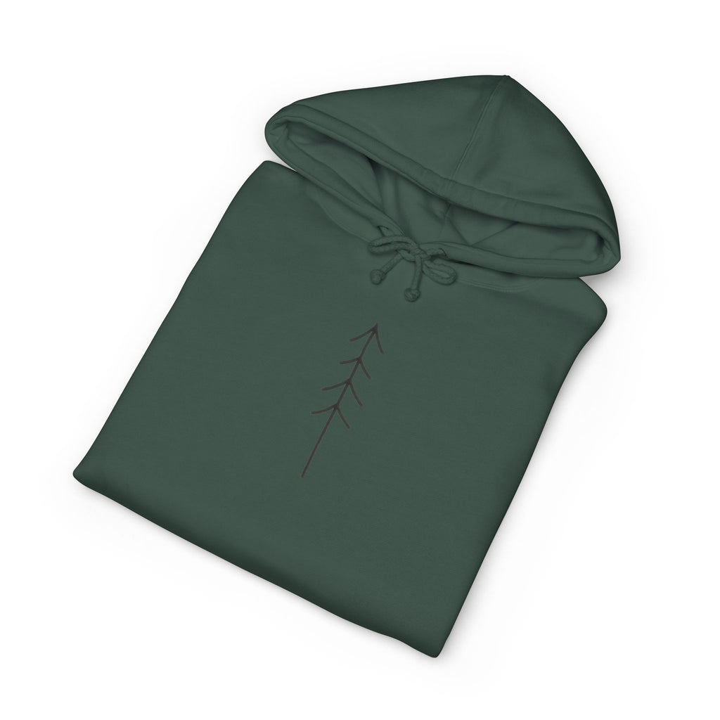 Minimal Arrow Hoodie — Simple Nature-Inspired Pullover