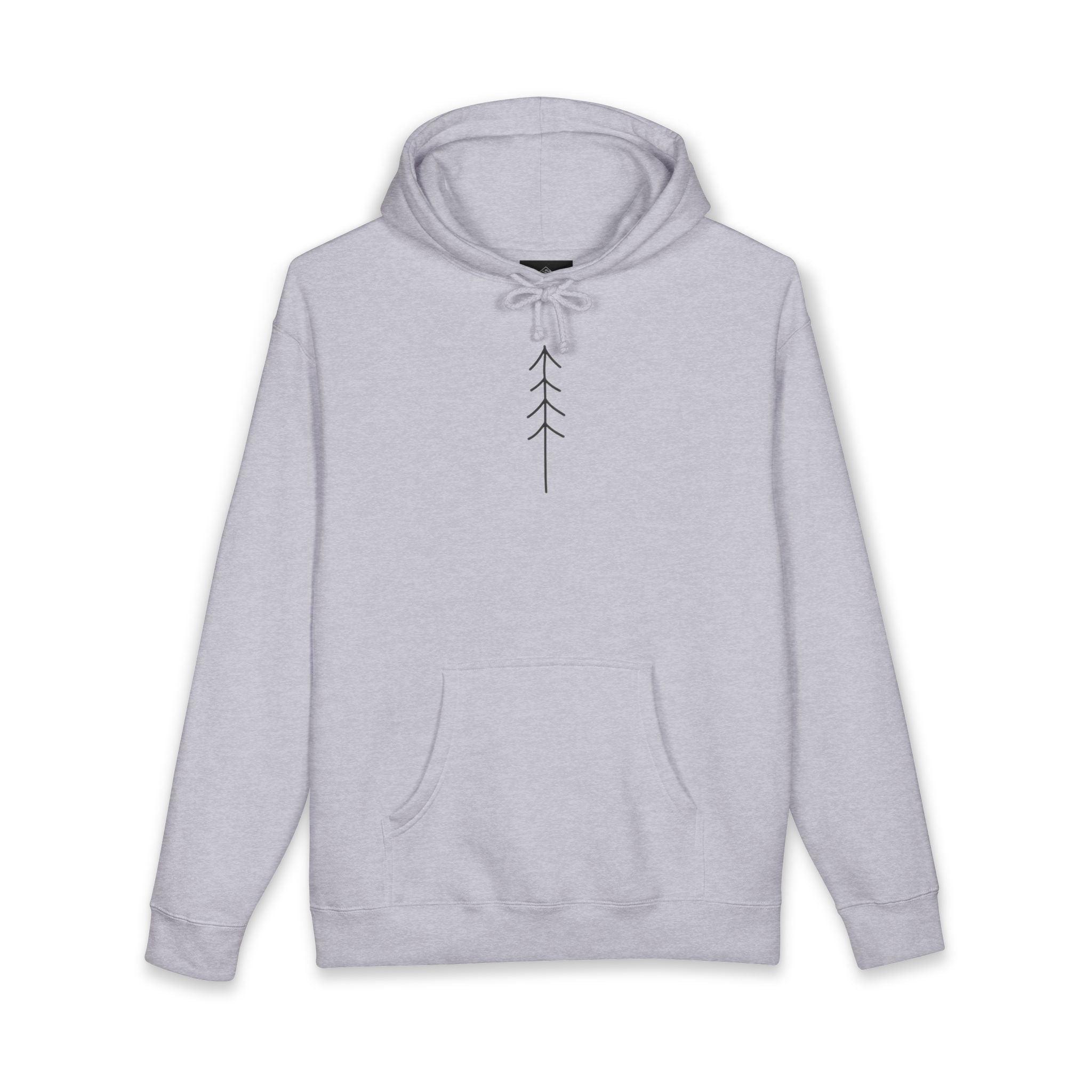 Minimal Arrow Hoodie — Simple Nature-Inspired Pullover