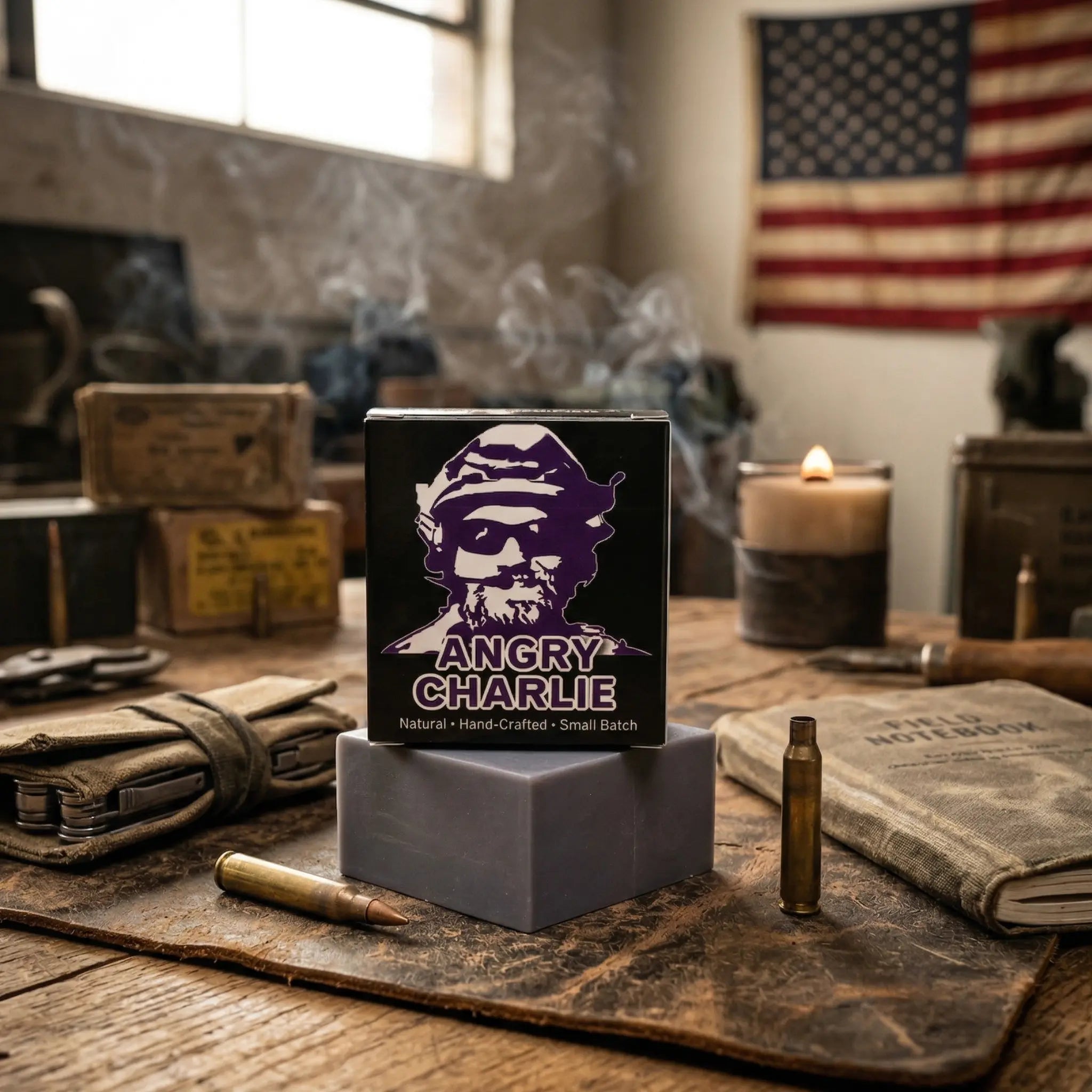 Angry Charlie Natural Soap - Vanilla Cedarwood Cologne