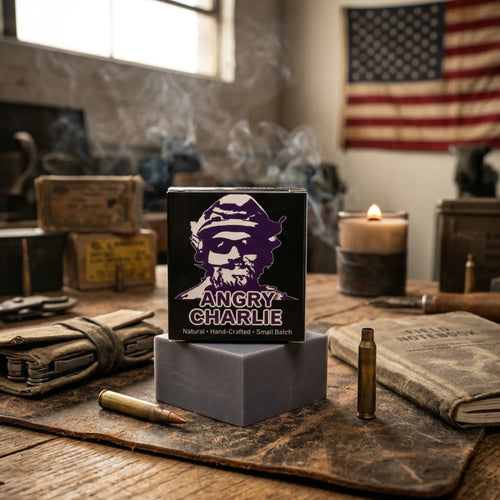 Angry Charlie Natural Soap - Vanilla Cedarwood Cologne